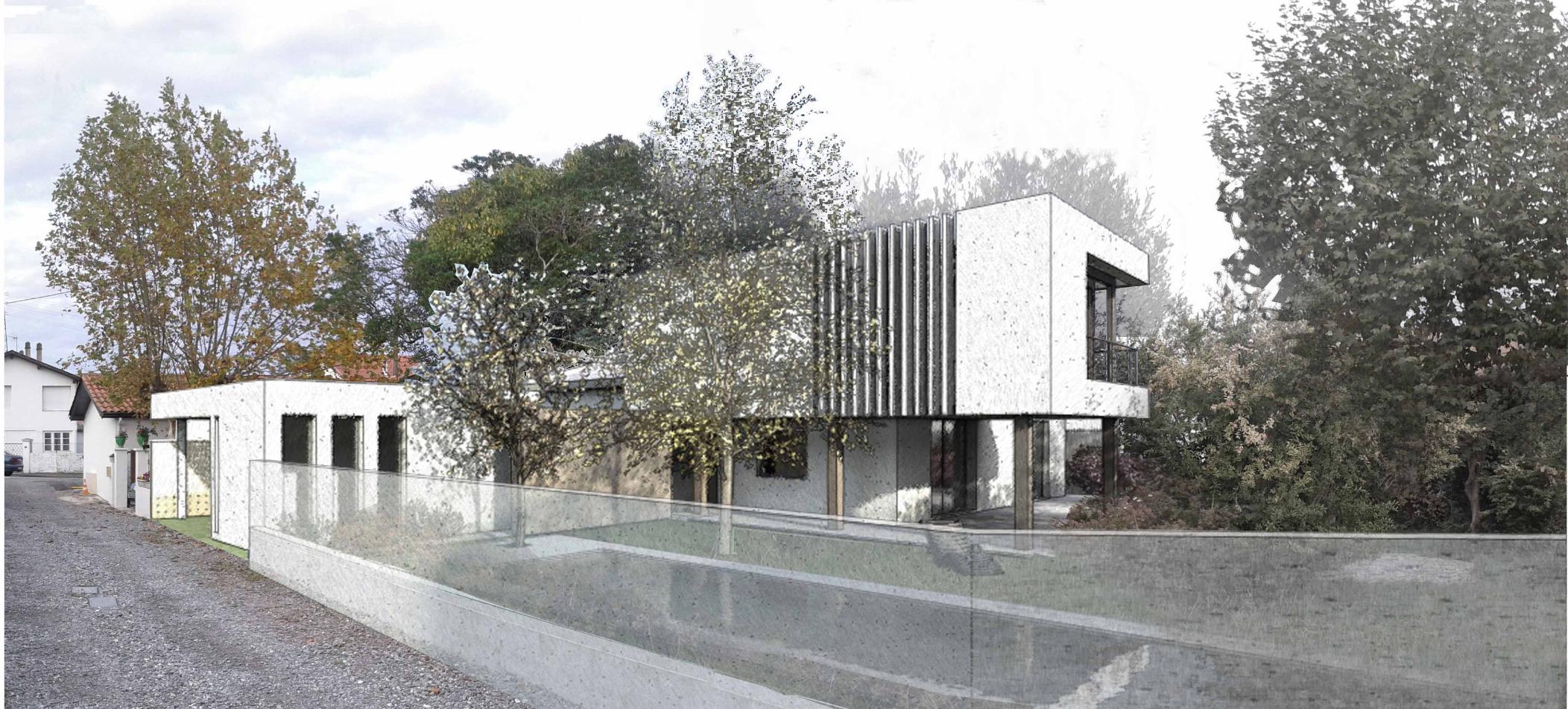 Réhabilitation extension et surélévation d’une maison individuelle à Anglet — vue 13